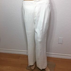 Cabi white Linen Blend Trousers